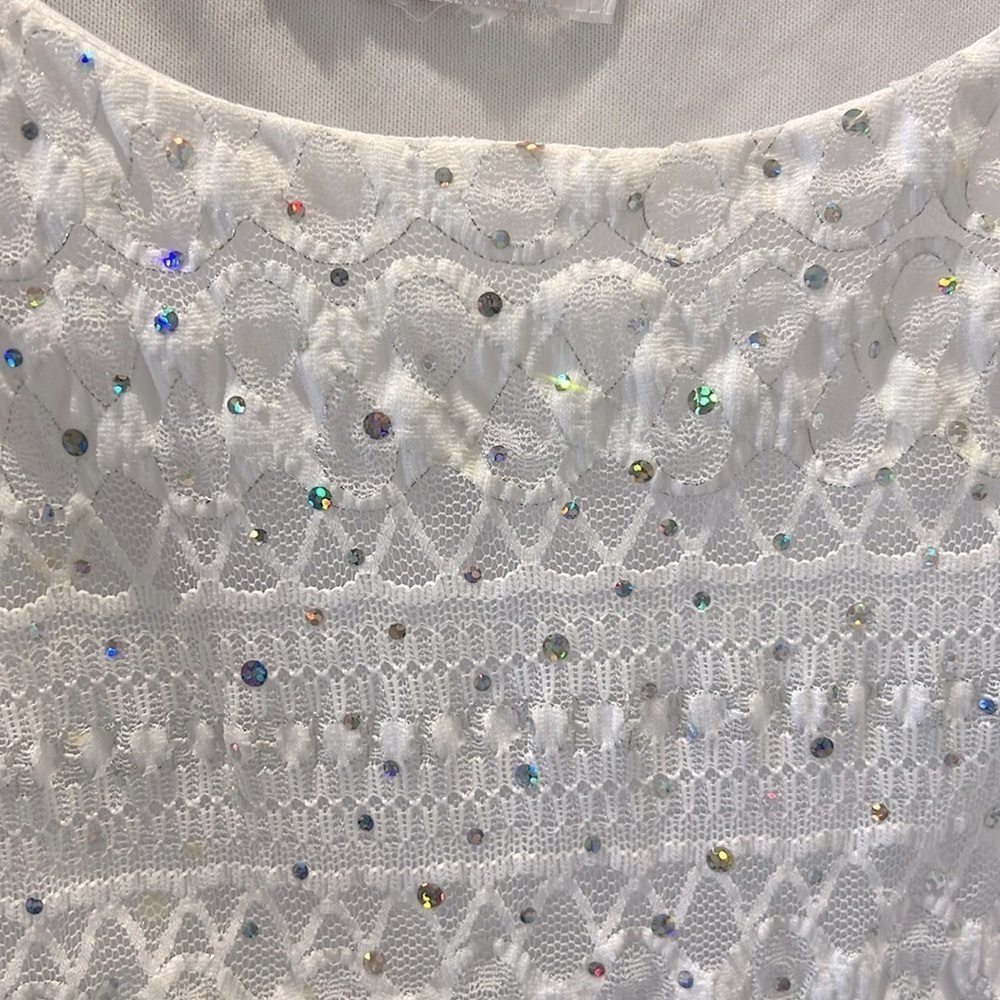 Dress barn. Sparkly stretch lace tank top. Size 16W - Picture 2 of 7